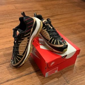 Nike Air Max 98, Black, Red, & Beige (with box)
